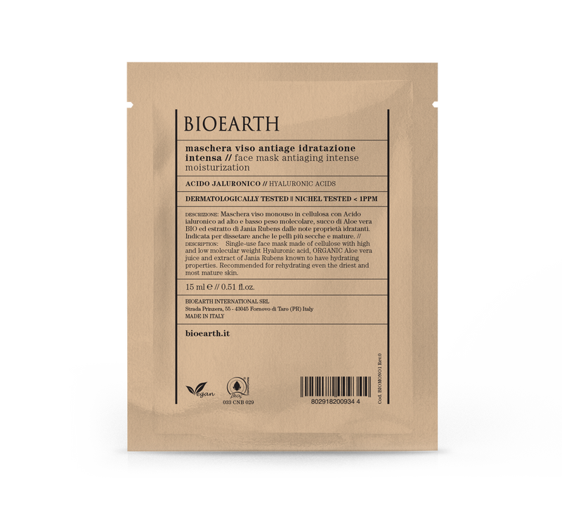 Maschera Viso Antiage Idratazione Intensa - Busta Monouso