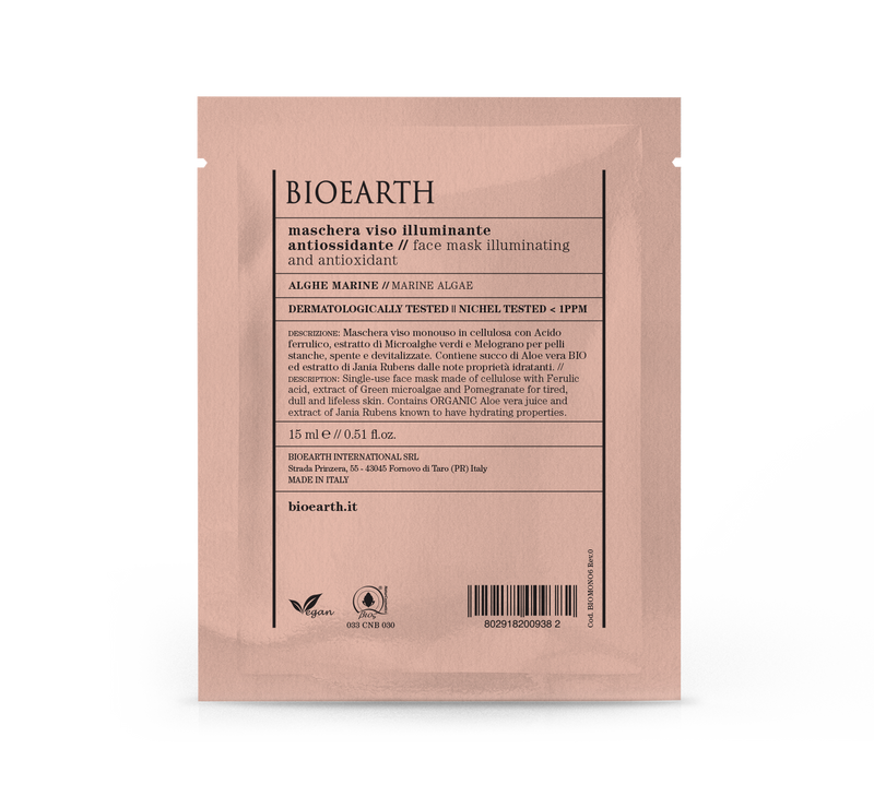 Maschera Viso Illuminante Antiossidante - Busta Monouso