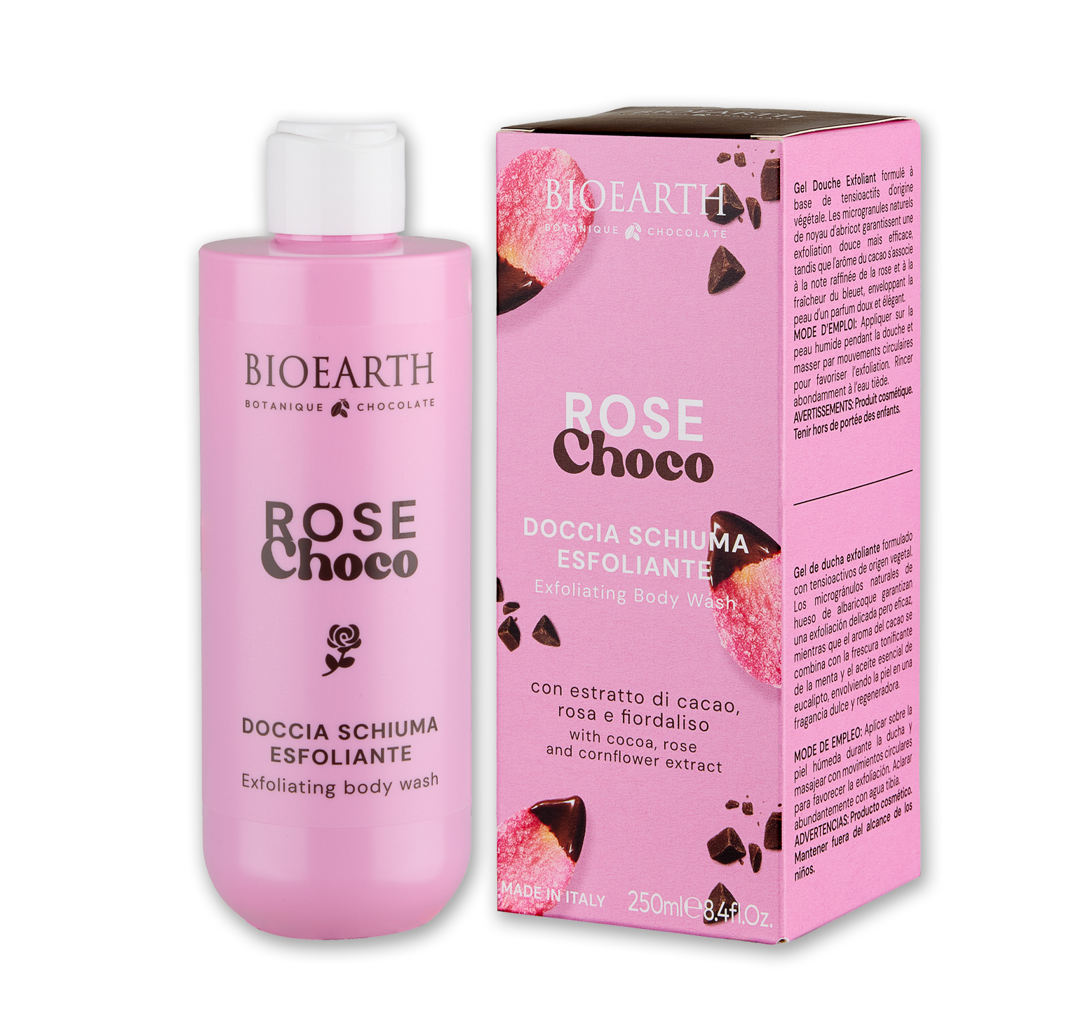 Doccia Schiuma Esfoliante Rose Choco